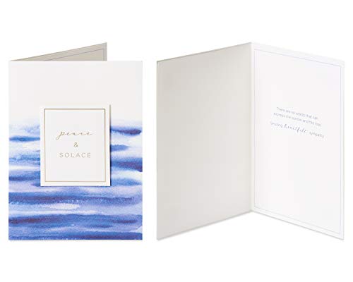 Papyrus Sympathy Cards with Envelopes, Vase and Peace (2-Count) - color: Vase and Peace