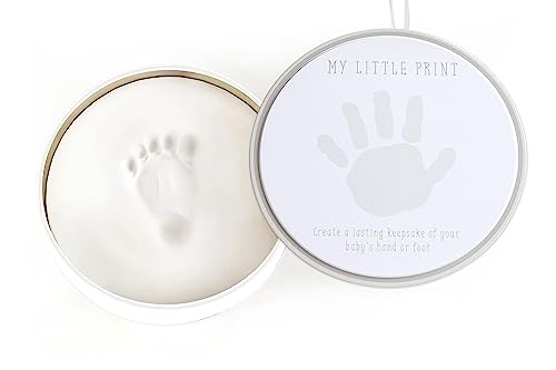 Reece Studio My Little Print Baby Handprint or Footprint Clay Keepsake Tin - color: Baby's Print Clay Tin, size: One Size