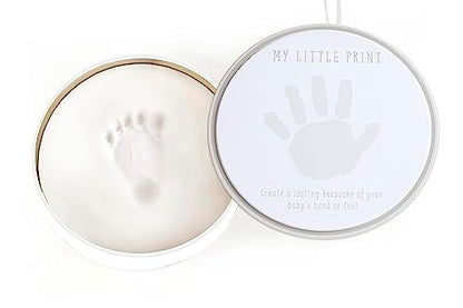 Reece Studio My Little Print Baby Handprint or Footprint Clay Keepsake Tin - color: Baby's Print Clay Tin, size: One Size