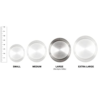 Ottillie Premier Pink/Pewter/Vert Urn, up to 115lbs - color: Ardent Pink, Vertical Pewter Paws, size: Large