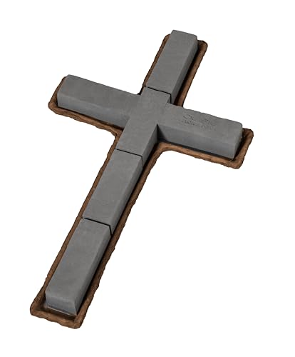 OASIS® Midnight Mache Floral Foam Cross, 24 Inch – Black Ready‑to‑Use Floral Arrangement Base for Memorials, Funerals, Weddings & Event Displays - color: 24 Inch