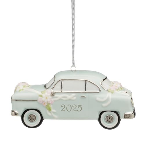 Lenox 2025 Just Married Vintage Car Christmas Hanging Ornament - style: Just Married