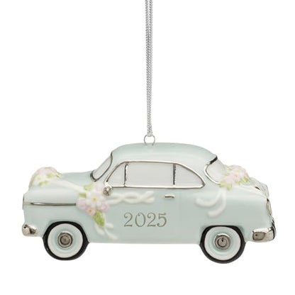 Lenox 2025 Just Married Vintage Car Christmas Hanging Ornament - style: Just Married