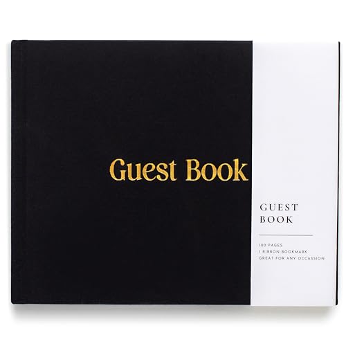 Lamare Wedding Guest Book – Photo Guest Book for Wedding Reception Party - color: Black