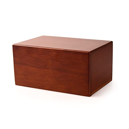 PCS Cremation Urns for Ashes, Pet Memorial Funeral Urns Box,Wooden Decorative Urn for Dog Cat,Cremation Keepsake Burial Ash Box - M (7.5 x 5 x 3.75'') - size: M(46-90lbs)