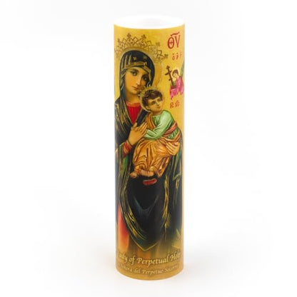Our Lady of Perpetual Help, LED Flameless Devotional Prayer Candle, THE SAINTS COLLECTION