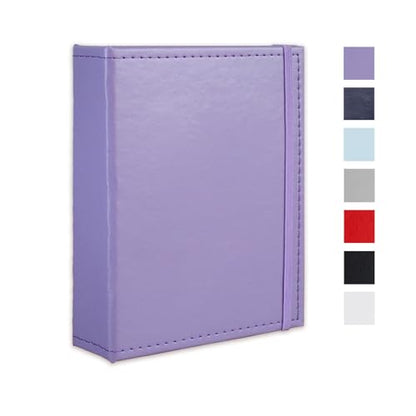 Small Photo Album 5x7 52 Pockets Leather Cover Picture Book Holds 5x7 Photos for Wedding, Baby, Family, Graduation - color: Purple, size: 5x7 (1 PK)