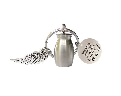 Small Cremation Urn Keychain Mini Memorial Ashes Holder Key Chain Ashes Keepsake Remembrance Gifts in Memory of Loved One Dad Mom Sympathy Gift