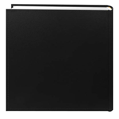 Pioneer Photo Albums DA-200SF/BLK 200 Pocket Sewn Leatherette Frame Cover Photo Album, 4 by 6-Inch, Black (Pack of 4) - size: 9.5inchesx9.25inchesx2inches (Pack of 4)