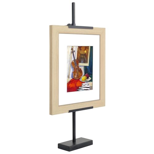Americanflat 18" Adjustable Tabletop Easel Stand for Picture Frames up to 10x8 - Ideal Picture Frame Stand to Display Art, Signs, or Photos - Use Easel Stands for Home or Events - Black - color: Black 1 Pack, size: 18 inch, style: Tabletop Frame Stand