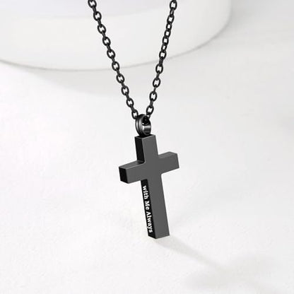 3pcs Cross Urn Necklaces for Ashes Cremation Jewelry for Women Men Human Ash Memorial Keepsake Pendant