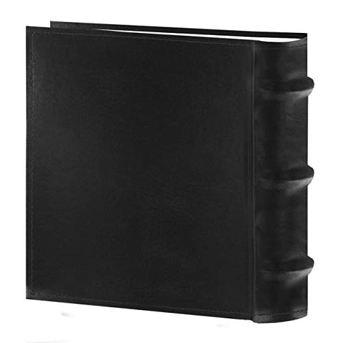 Pioneer Photo Albums 100-Pocket European Bonded Leather Photo Album for 4 by 6-Inch Prints, Black - color: Black, size: 4 x 6 Inch