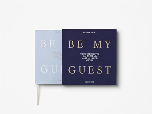 Printworks Guest Book, Light & Dark Blue - 100-Page Wedding Keepsake Album - color: Light Blue/Dark Blue