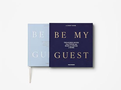 Printworks Guest Book, Light & Dark Blue - 100-Page Wedding Keepsake Album - color: Light Blue/Dark Blue