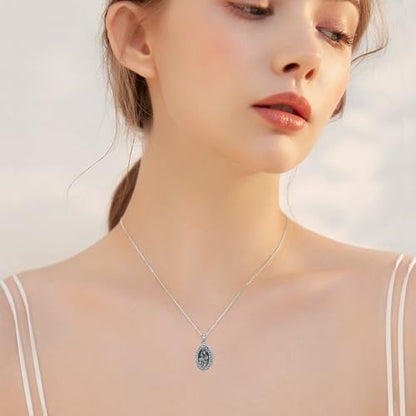 Birth Flower Photo Locket Necklace 925 Sterling Silver 12 Month Locket Necklace with Picture Birth Flower Photo Jewelry Gifts for Women Mother Mom Daughter - color: 02-February-Iris, style: 1.no custom