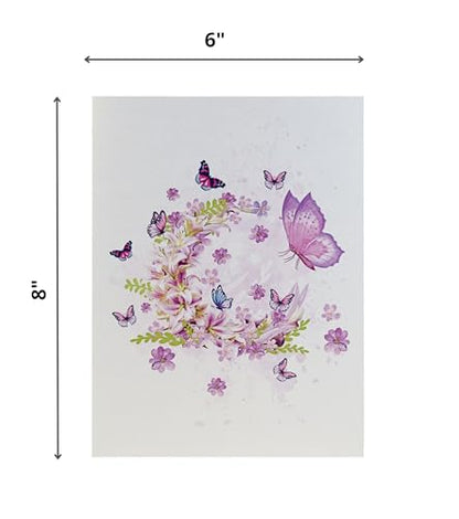 Moon Butterflies Pop Up Sympathy Cards with Envelopes, Sorry for Your Loss Card, Religious Pop Up Sympathy for Loss of Loved one, Mother, Father, Husband (PQ Moon Butterflies) - color: Moon Butterflies