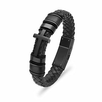 shajwo Cremation Jewelry Cross Urn Bracelet for Ashes for Women Men - color: Customize