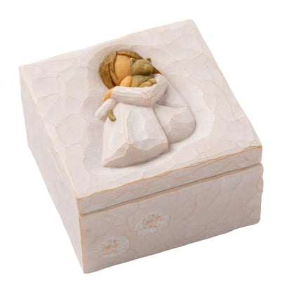 Willow Tree Comfort, sculpted hand-painted Keepsake Box | Pet-Themed Figure, Holds Small Treasures, Hidden Message Inside, Cast from a Susan Lordi Original Carving, Fitted Gift Box