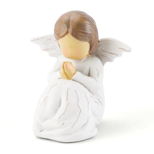 JINGIHE Praying Hands Angel Figurine, Baptism Gifts for Teen Girl | Guardian Angel Decor for Confirmation Religious Christening Gifts, Prayer Angel Statue with Wing for Women