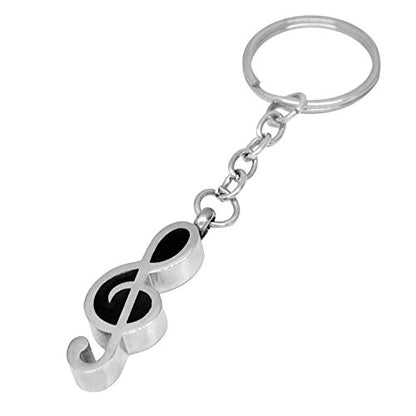 COCO Park Stainless Steel Cremation Keepsake Music Note Keychain Urn Pendant Keyring Ash Memorial Jewelry