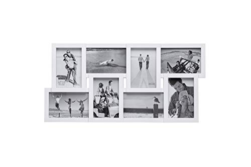Malden International Designs Puzzle Collage Picture Frame, 8 Option, 8-4x6, White - color: White
