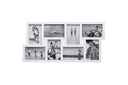 Malden International Designs Puzzle Collage Picture Frame, 8 Option, 8-4x6, White - color: White