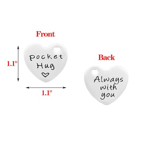 Pocket Hug from Heaven, Memorial Token Gift for Loss of Someone, Thinking of You Keepsake Keychain with Card