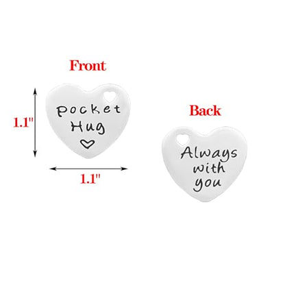 Pocket Hug from Heaven, Memorial Token Gift for Loss of Someone, Thinking of You Keepsake Keychain with Card