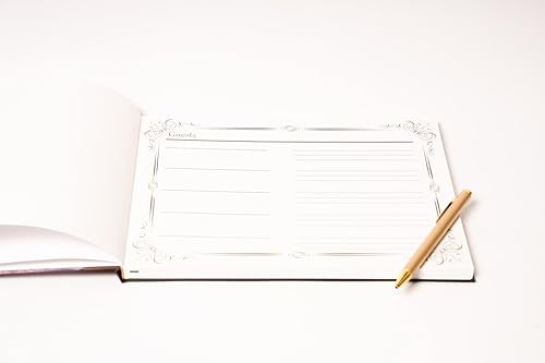 LIFETOO Ocean Funeral Guest Book w/Pen (12" x 8", 400+ Guests), Celebration of Life Guest Books, Memorial Service Guest Book Sign for Funerals | Guest Book for Funeral, Memory Book for Funeral Guest