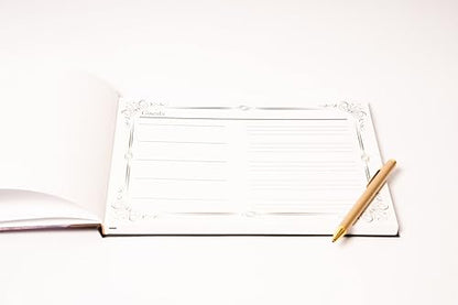 LIFETOO Ocean Funeral Guest Book w/Pen (12" x 8", 400+ Guests), Celebration of Life Guest Books, Memorial Service Guest Book Sign for Funerals | Guest Book for Funeral, Memory Book for Funeral Guest