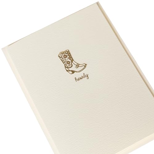 Graphique Cowgirl Boots Cards, Pack of 10 Cards with Envelopes, All Occasion Greetings, Blank Inside, Gold Foil Embossing, La Petite Press Collection Boxed Set, 3.25" x 4.75" - color: Cowgirl Boots