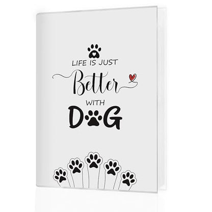 Dog Photo Album 4x6, Dog Mom Dad Lover Gifts, Life Is Just Better with Puppy Small Memory Photo Album Book for 18 Pockets Hold 36 Pictures, Photobook for Dogs Enthusiast - color: Dog