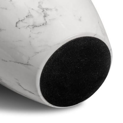 White Marble Finish Urn for Ashes Adult Male Female - size: Large,White Marble Finish