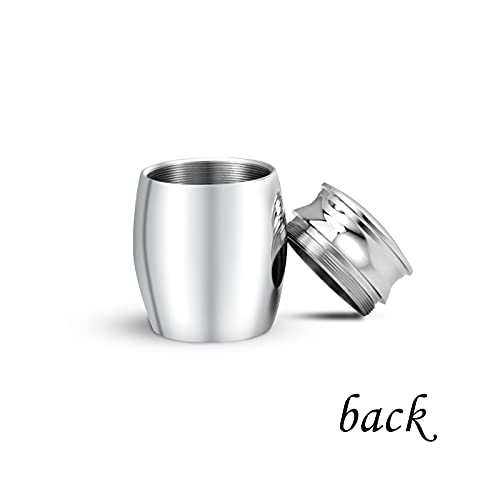 Butterfly Flower Small Cremation Urns for Human Ashes Keepsake Memorial Mini Urns for Dad Ashes Holder for Daughter Son Stainless Steel