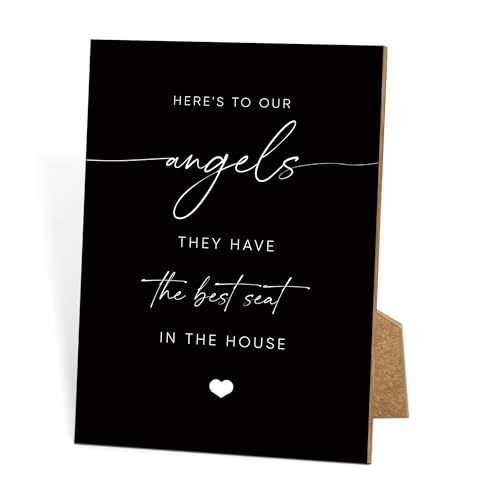 Funeral Sign, 8x11 Black Minimalist Style Loss of Loved One Memorial Sign, Funeral Decorations, Wedding Table Decor, Memorial Gifts For Loss of Loved One, Sympathy Gift, Bereavement Gifts -6 - style: Wedding Memorial Sign06