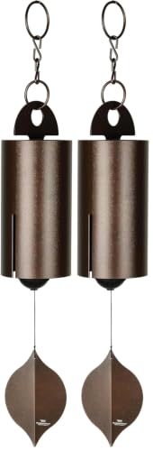 Woodstock Wind Chimes Heroic Windbell Wind Chimes for Outside, 40" Copper Large Windchime for Outdoor Garden, Patio, Porch Wind Bell, Deep Tone Sound (Pack of 2) - color: Antique Copper, size: Large (Pack of 2)