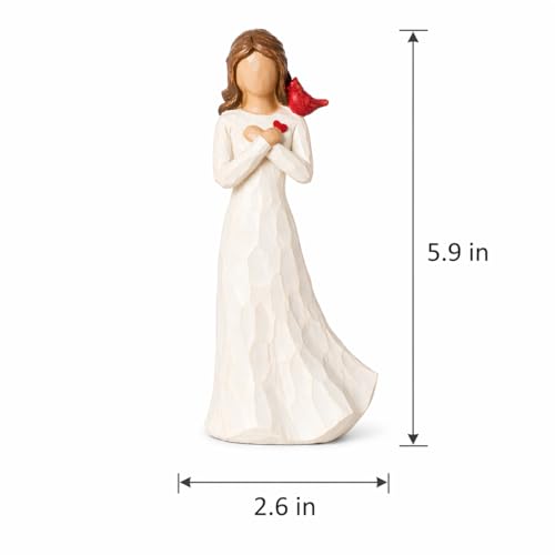 Cardinal Gifts for Women, Angel Cardinal Figurine, Red Cardinal Memorial Gifts for Loss of Loved One, Cardinal Sympathy Gifts for Women, Bereavement Remembrance Gift, Condolence Comfort Keepsake - size: Cardinal