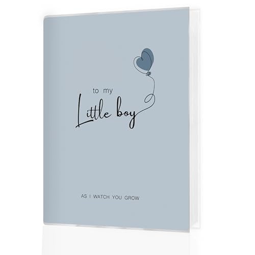 Baby Boy Photo Album 4x6 18 Pockets Photos, First Birthday Gifts for Boys, to My Little Boy Small Mini Photo Album Hold 36 Pictures Book for Baby Shower Newborn Family - color: Little Boy