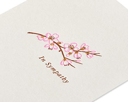Papyrus Blank Sympathy Card (Floral Branch) - color: Floral Branch