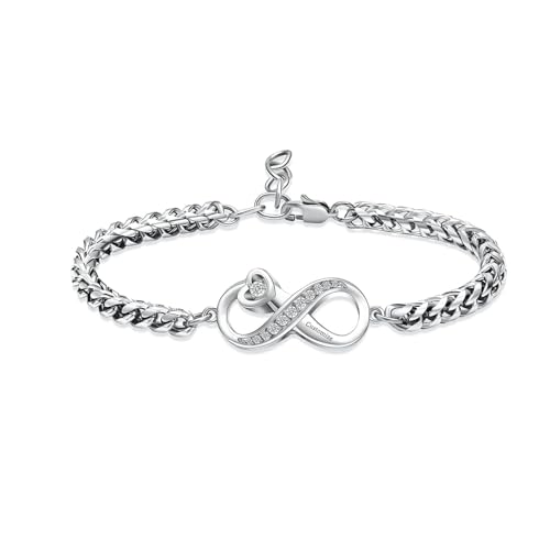 zeqingjw Infinity Urn Bracelet for Ashes for Women Adjustable Cremation Jewelry Memorial Ash Keepsake Bracelet for Loved Ones - color: Customize