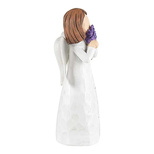 Dicksons Faithful Friend is A Treasure Angel Ivory 1.5 x 4 Resin Stone Tabletop Figurine
