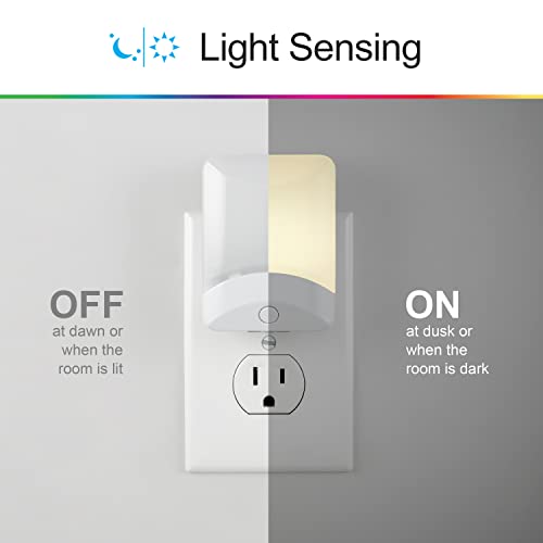 GE Plug in Color Changing Night Light with Dusk to Dawn Sensor, 4 Pack - size: 4 Pack