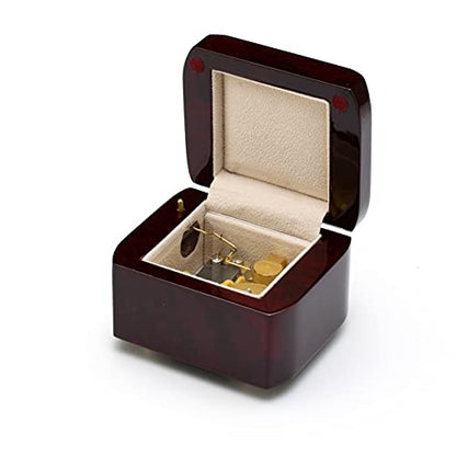 Hi Gloss Modern Petite 18 Note Music Box with Cut Edges - Many Songs to Choose - from This Moment - size: 125. From This Moment