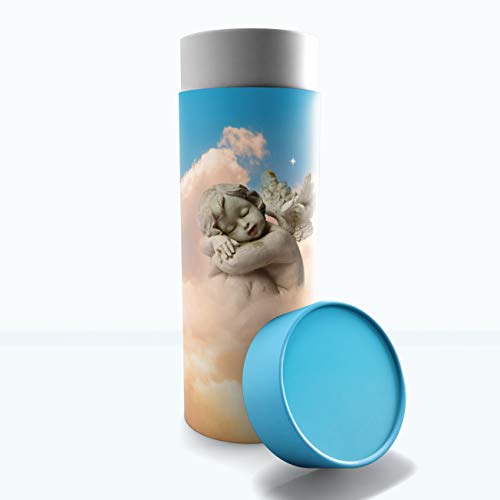 Angel of Mine Scattering Tubes for Human Ashes TSA Approved Scattering Urn and Eco-Friendly Biodegradable Urns for Human Ashes & Biodegradable Urn for Burial at Sea - color: Angel of Mine, size: Large 12"x5"