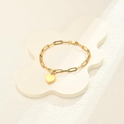 Heart Urn Bracelet for Ashes for Women Men Cremation Jewelry - color: Gold