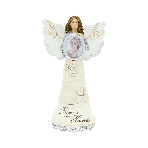 Pavilion Gift Company - Memory- 8" Angel Figurine Photo Picture Frame Remembrance Memorial Grief Home Decor