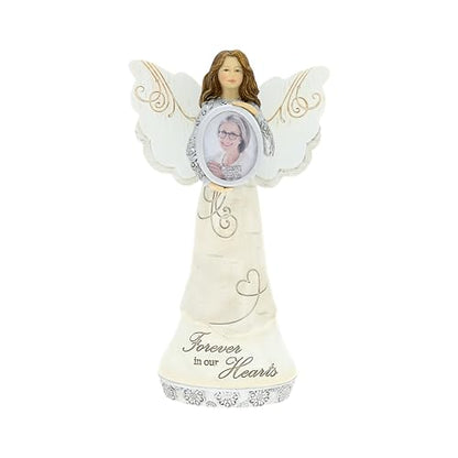 Pavilion Gift Company - Memory- 8" Angel Figurine Photo Picture Frame Remembrance Memorial Grief Home Decor