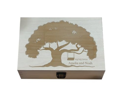 Bespoke Tree of Life Tribute - Personalized Engraving for Lasting Memories, Ideal Memorial Gift with Custom Laser Work