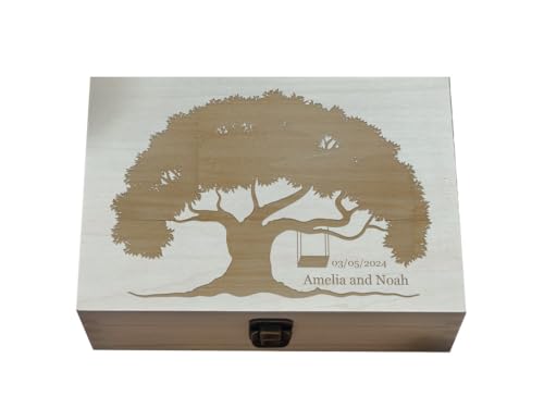 Bespoke Tree of Life Tribute - Personalized Engraving for Lasting Memories, Ideal Memorial Gift with Custom Laser Work
