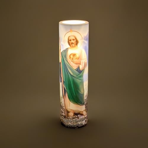 Saint Jude LED Flameless Devotion Prayer Candle